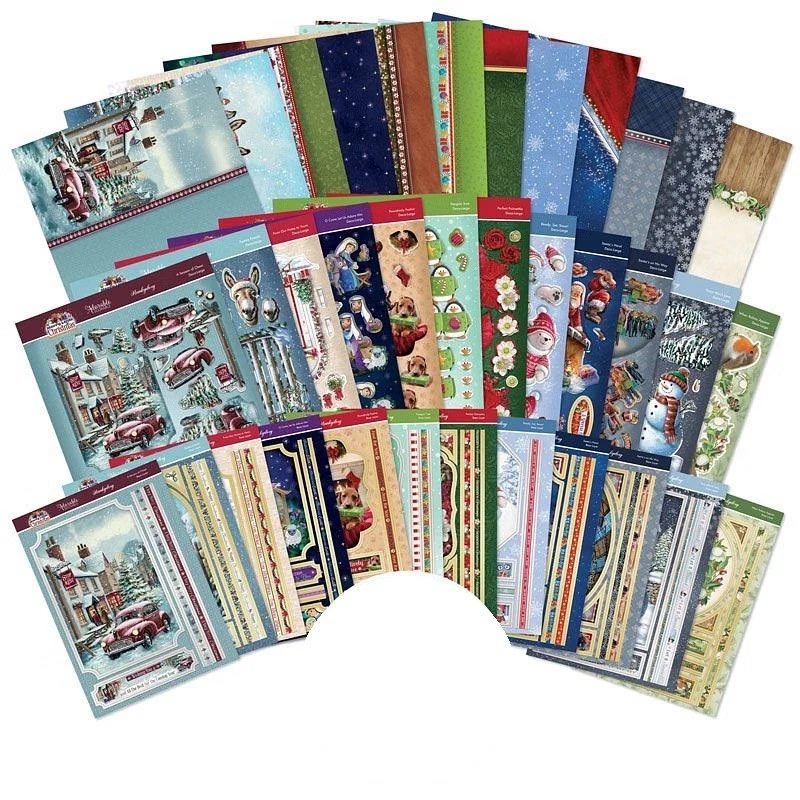 2025 Hunkydory Merry Little Christmas Deco Large Card Kit P&P Discount Decoupage