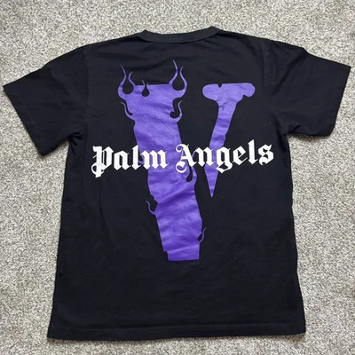 Camiseta Vlone X Palm Angels Púrpura y Negra Para Hombre Talla PEQUEÑA COLABORACIÓN  Foto 1 de 4