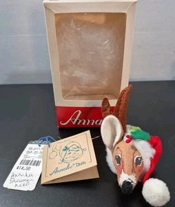 NEU Vintage Annalee Mobilitee Weihnachtsschmuck Rentier 1983 Kopf Plüsch Code 7830 - Bild 1 von 5