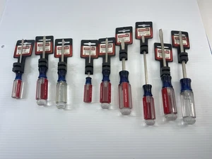 Vintage lot Craftsman 9pc Slotted Screwdriver Set USA Forged - new - Picture 1 of 7