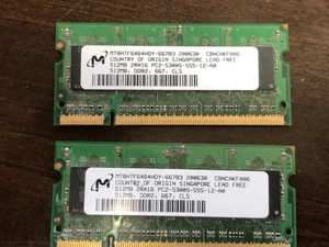Micron 2 PC2 - 5300 @ 512 mb RAM / Memory - Picture 1 of 3