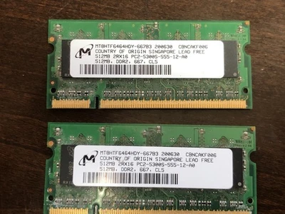 Micron 2 PC2 - 5300 @ 512 mb RAM / Memory - Image 1 of 3