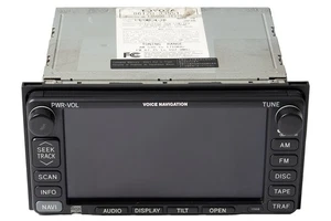 2002-03 Lexus ES300 AMFM Radio CD Player Tape Controls GPS 8612033551 Face 17008 - Picture 1 of 5