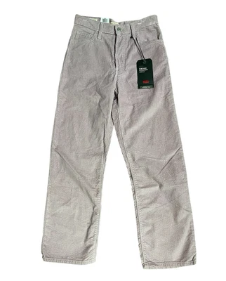 NOVA Calça de Veludo Levi's Gaiola Reta Tornozelo Feminina 28x29 Rosa Casual - Imagem 1 de 4