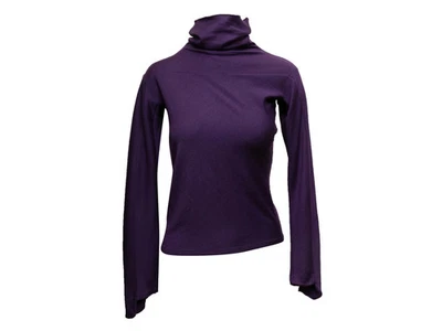 Баклажан Fendi кашемир и шелк водолазка верхний размер IT 40 - Изображение 1 из 4