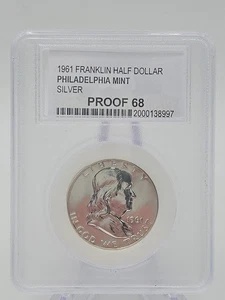 1961 Franklin Half Dollar Philadelphia Mint Silver Proof Lot. 620 - Picture 1 of 7