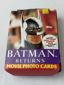 1992 Topps Batman Returns Sealed Movie Photo Cards 36 Wax Packs full open Box - Imagen 1 de 9