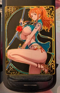 Nami One Piece #102/200 Waifu Premium Metal Card Anime Goddess Story - Picture 1 of 2