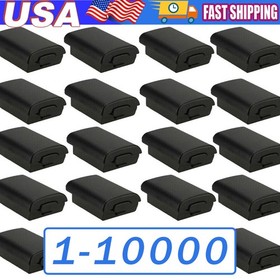 AA Battery Back Cover Case Shell Pack For Xbox 360 Wireless Controller Black Lot