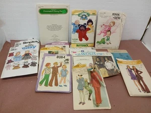 Lote de patrones de costura vintage años 60 70 80 - Coser Simplicity McCall’s Butterick Kwik  - Imagen 1 de 7