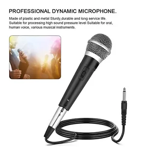 YS-226 6.35mm Wired Handheld Microphone Dynamic Mic System For Studio Record Fit - Picture 1 of 18