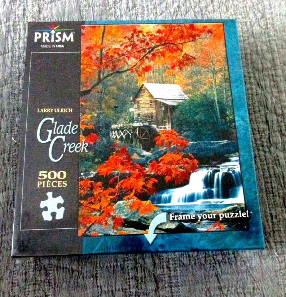 Puzzle Prisma Glade Creek por Larry Ulrich 500 piezas NUEVO sellado hecho en EE. UU. Foto 1 de 1
