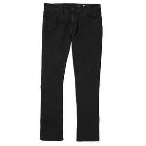 Volcom Men's Vorta Slim Fit Black Out Jeans (BKO) - Picture 1 of 25