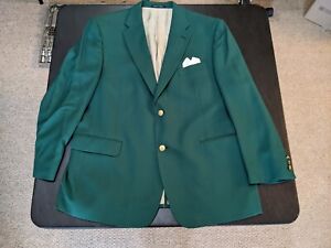 Vintage Jack Nicklaus Green Jacket Golf Button Blazer Sport Coat Mens Size 46 S