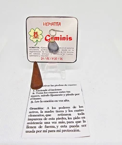 PIEDRA DE CUARZO GEMINIS SIGNO ZODIACAL GRATIS: INCIENSO ORACION INSTRUCCIONES - Foto 1 di 3