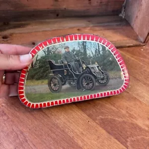 Vintage Edward Sharp & Sons Small Toffee / Confectionary Tin Man in Classic Car - Foto 1 di 4