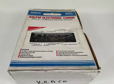 (NEW) Vintage Kraco KWE-545 Cassette Receiver In Box - Image 1 of 4