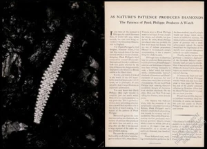 1960 Patek Philippe All Diamond Damen Ladies Uhr Foto Vintage Print Ad - Bild 1 von 1