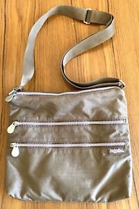 Taupe Baggallini medium crossbody messenger handbag