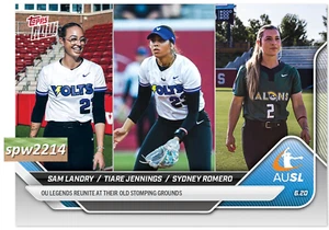 Sam Landry, Tiare Jennings, Sydney Romero 2025 AUSL Topps Now #10 - Presale - Picture 1 of 2
