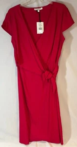 Sportscraft Anna Damen-Wickelkleid himbeerefarben neu mit Etikett Größe 14 - Bild 1 von 4