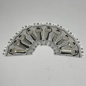 Lot of 10 Hillman Axxess+ 63 Brass Key Blanks Nickel Cassette F Corbin Locks New - Picture 1 of 4