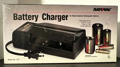 Винтажное никель-кадмиевое зарядное устройство Rayovac модель CH4 — зарядная станция - Изображение 1 из 2