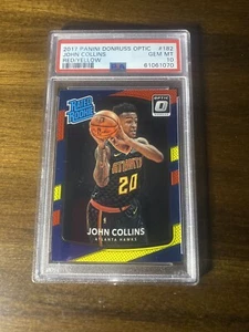 2017 Panini Donruss Optic - John Collins - N. 182 PSA 10 GEMME MT - Rosso/Giallo - Foto 1 di 2
