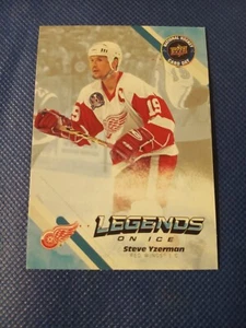 2023 STEVE YZERMAN OBERDECK NATIONALER HOCKEYKARTENTAG #27 DETROIT ROTE FLÜGEL - Bild 1 von 2