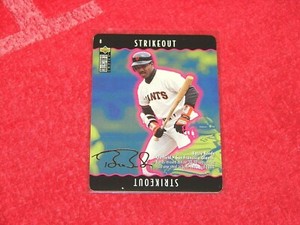 BARRY BONDS 1996 COLLECTOR'S CHOICE YOU MAKE THE PLAY GOLD SIGNATURE #8 (B-3388)