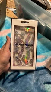 Sonix Liana Teal Pineapple Case for iPhone 6s/ 7 / 8 PLUS Protective Case Clear - Picture 1 of 4