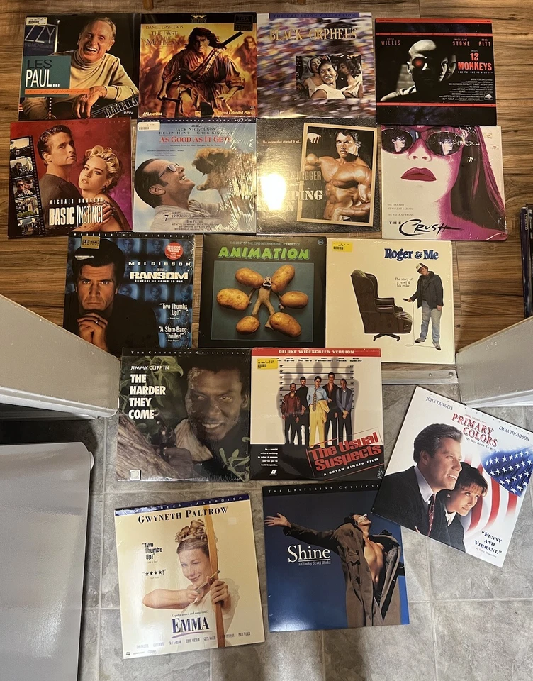 Vintage Black Orpheus Basic Instinct As Good As It Gets Laserdiscs Lot Of  16 LD - Image 1 of 3