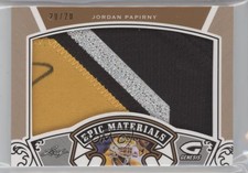 2016 Leaf Genesis Epic Materials Bronze Patch /20 Jordan Papirny #EMP-40 Patch