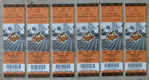 6 - JUNE 16, 1999 - BALTIMORE ORIOLES VS KANSAS CITY ROYALS - FULL TICKETS - Picture 1 of 2