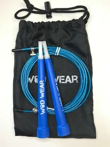 WOD Wear Cable de Velocidad Azul Cuerda de Salto Ultra Rápido Totalmente Ajustable Boxeo Crossfit - Imagen 1 de 3