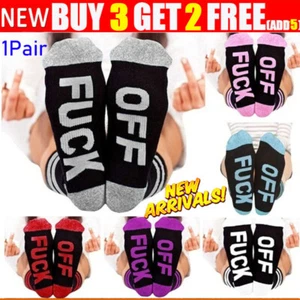 Divertidos Calcetines Informales Deportes Suaves Impresos en Carta Unisex Mujeres Hombres - Imagen 1 de 42