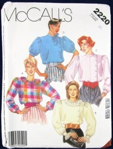 Blusa con variaciones NOS McCall's Pattern 2220, talla 16, sin cortar - Imagen 1 de 2