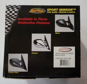 Road Vision 96-00 Honda Civic 2DR/3DR Manual Mirror Set 90.2021.MB - Picture 1 of 6