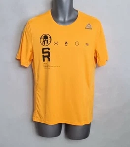 Reebok Speedwick SPARTAN RACE ORANGE T SHIRT SIZE S LIMITED EDITION - Picture 1 of 12
