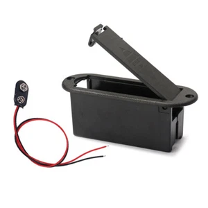 Custodia porta batteria chitarra elettrica 9 V pickup box supporto batterie - Foto 1 di 11