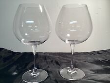 WATERFORD ROBERT MONDAVI CRYSTAL BALLOON MERLOT WINE GLASS 9” Set of 2 EUC