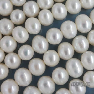 Cuentas de patata perla cultivadas en agua dulce blancas de 15,3" 7 mm - 8 mm #17168 - Imagen 1 de 3