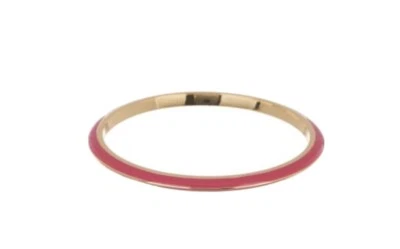 $58 Trina Turk Cuchillo Borde Esmalte Brazalete Fucsia Pulsera XX502 Foto 1 de 2