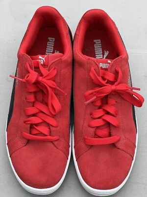 RARE-Puma Smash Trainer Red Suede Men's Size 11.5  361730-03 Casual Lifestyle - Image 1 of 4