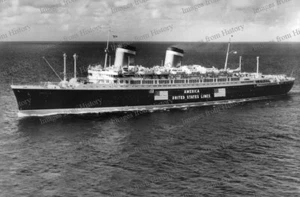 SS America 8x10 durante un crucero en 1940 #EFDD - Imagen 1 de 1