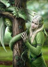 Fantasy Greeting Card Dragon - Kindred Spirits - Anne Stokes Postcard Gift