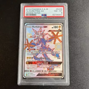 Pokemon Xurkitree GX Hidden Fates PSA 8 SV58/SV94 - Picture 1 of 2