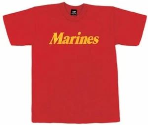 NEW "MARINES" UNITED STATES MARINE CORPS RED T-SHIRT, MEN'S SIZE MED - Picture 1 of 2