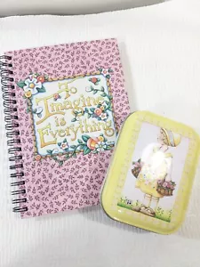 Mary Engelbreit To Imagine Is Everything Spiral Journal & tin notebook 100 Pages - Picture 1 of 8