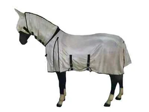 Combo Caballo Alfombra Mosca Plateada con Máscara Malla Cuello Completo Poni Mosca Sábana para Caballos - Imagen 1 de 1